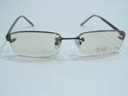 Efü 7103 Fém, fúrt szemüveg keret barna 54-17-135 